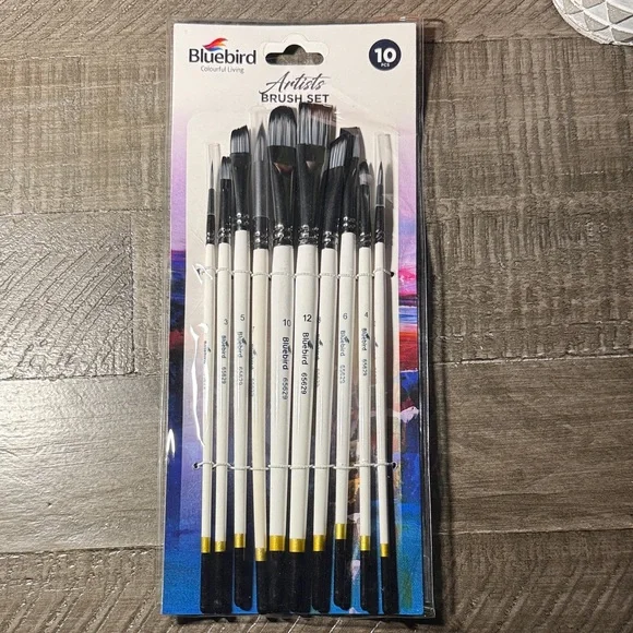 Bluebird Artists Brush 10 Piece Set - NWT! - Picture 2 of 7